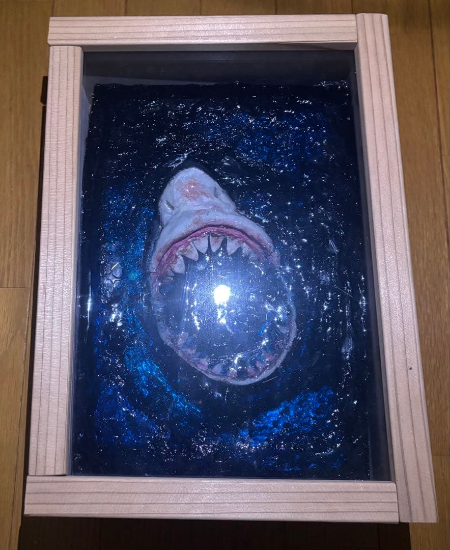 サメの口 立体レジンアート作品（YouTube:ラリティア）で制作過程観れます