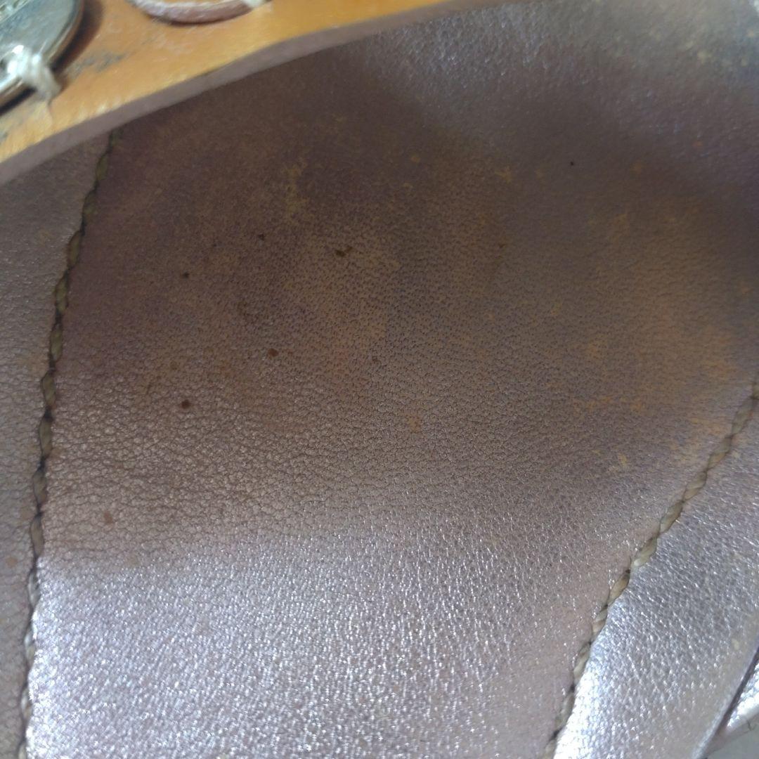 PRADA メタリックディスクミュール オレンジ