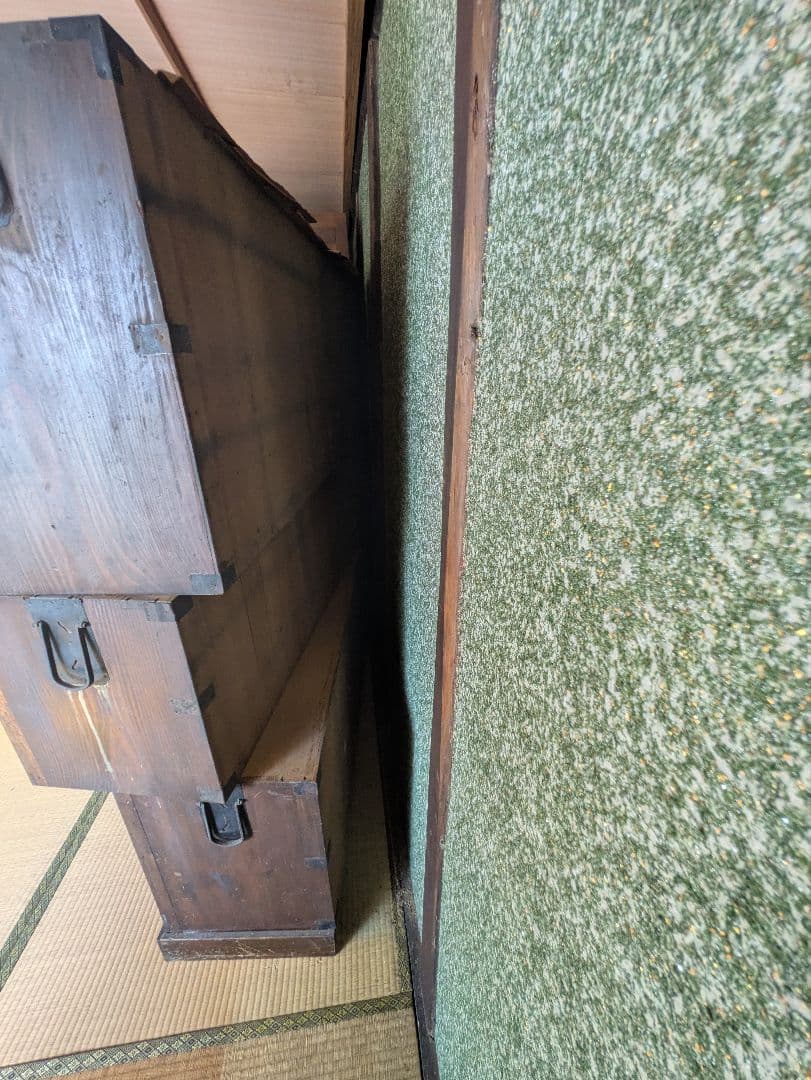 昭和?レトロ　木製和風タンス 引き出し付き