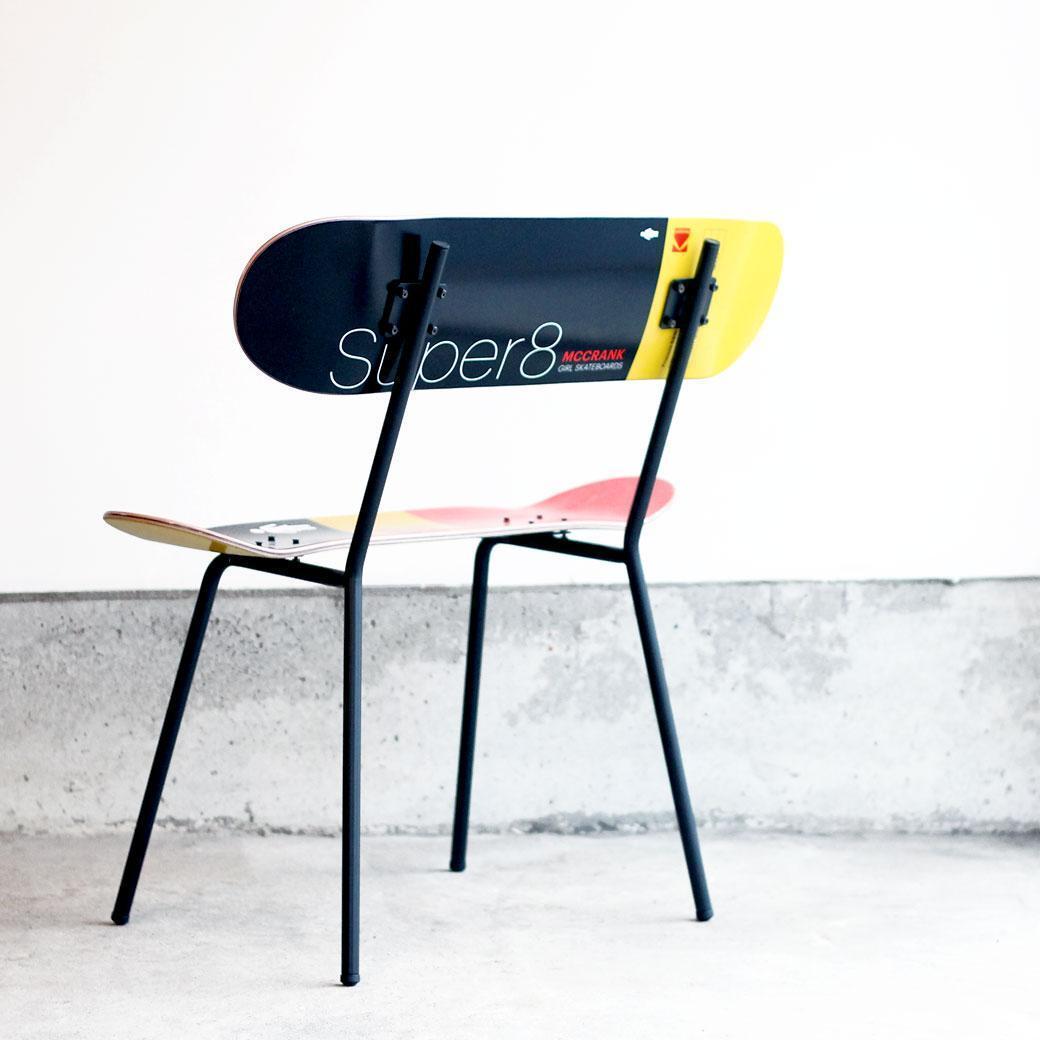 沖縄送料込 スケートボード チェア ベンチ スケボー ベース部品 001黒