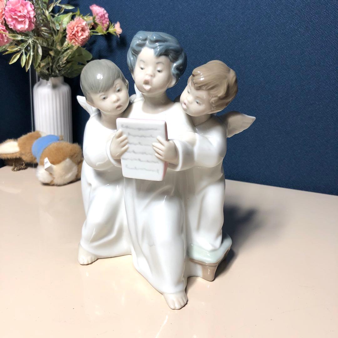 希少 リヤドロ 天使のコーラス 置物