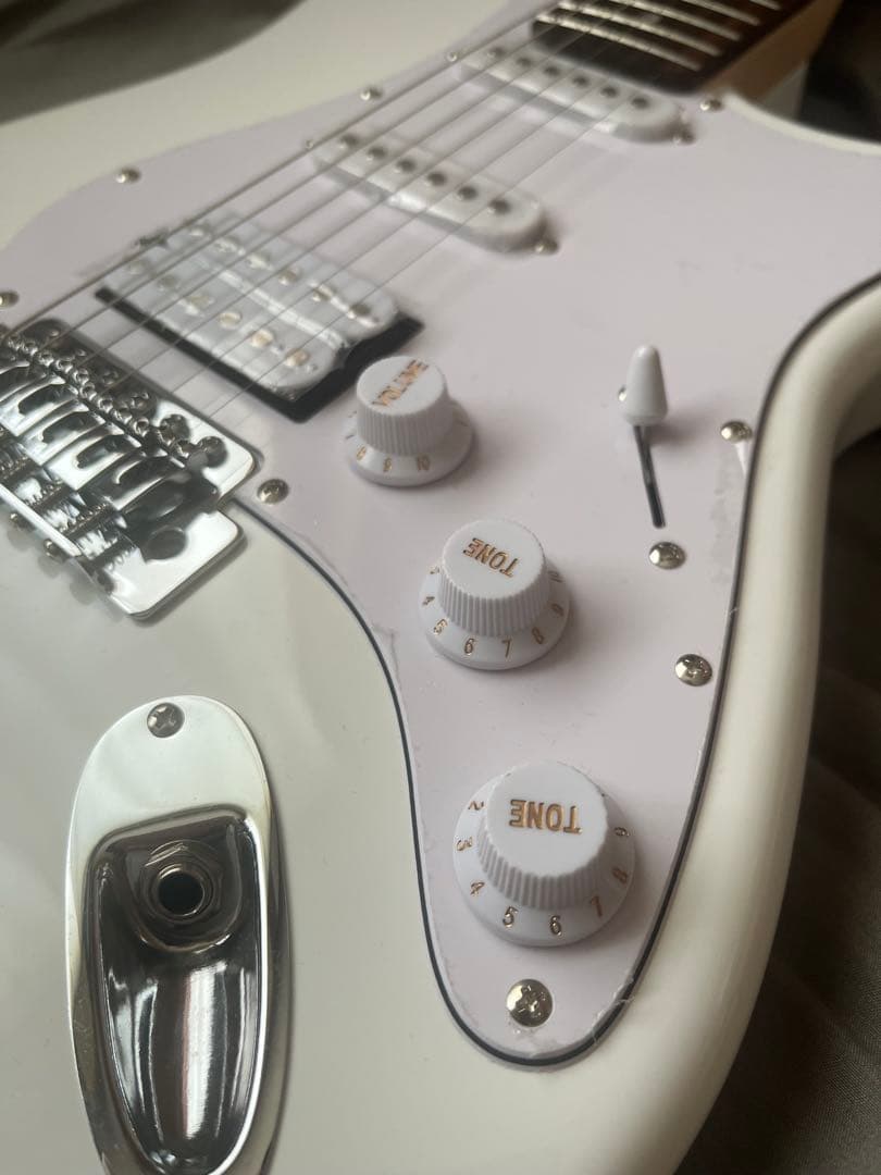 エレキギター ローズホワイト PLAYTECH プレイテック