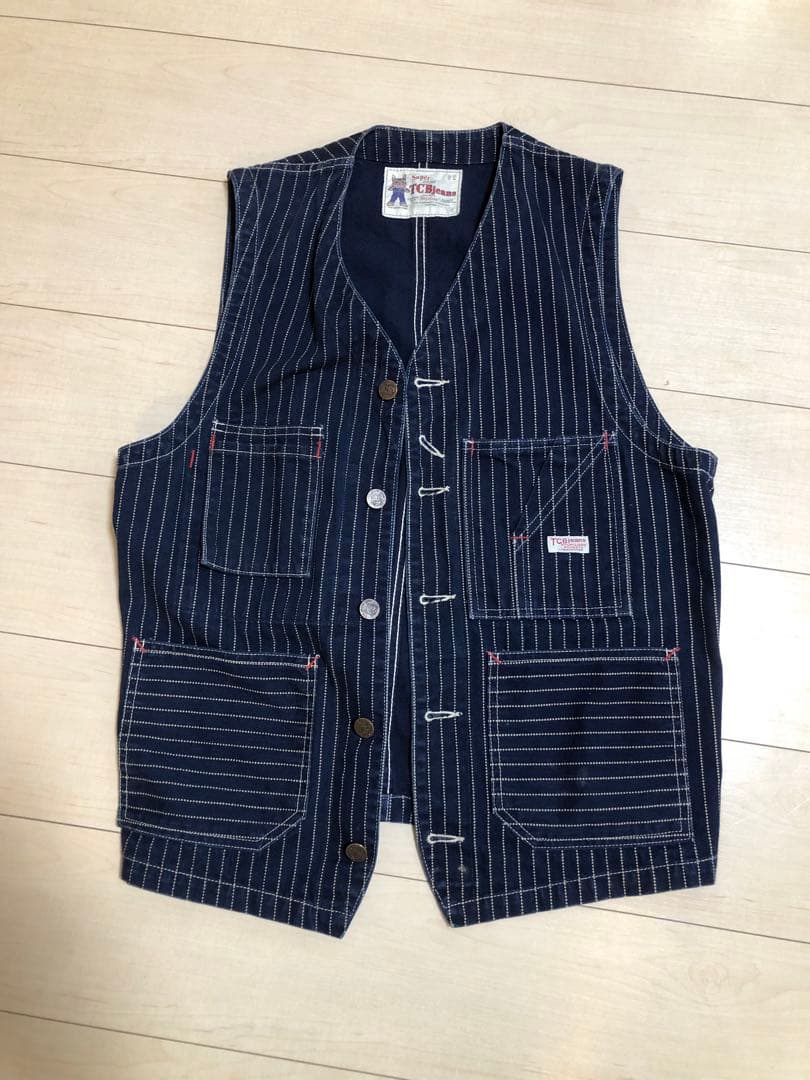 TCBジーンズ★ウォバッシュベスト38（M）