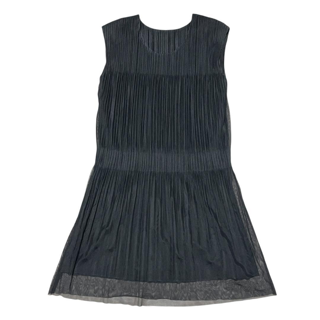 【美品】プリーツプリーズ ワンピース 4 L チュールスカート 黒 ブラック