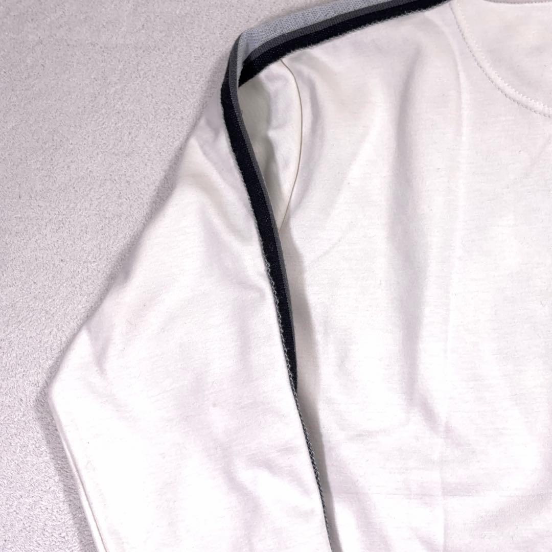 美品【Russeluno】ゴルフ スウェット ビッグロゴ 裏起毛 ホワイト系 4