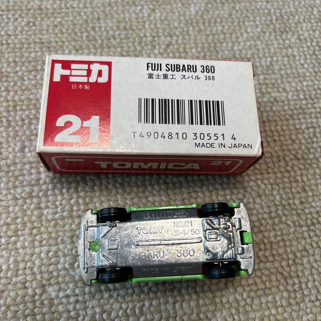 日本製 トミカ 赤箱 富士重工 スバル360 1/50スケール