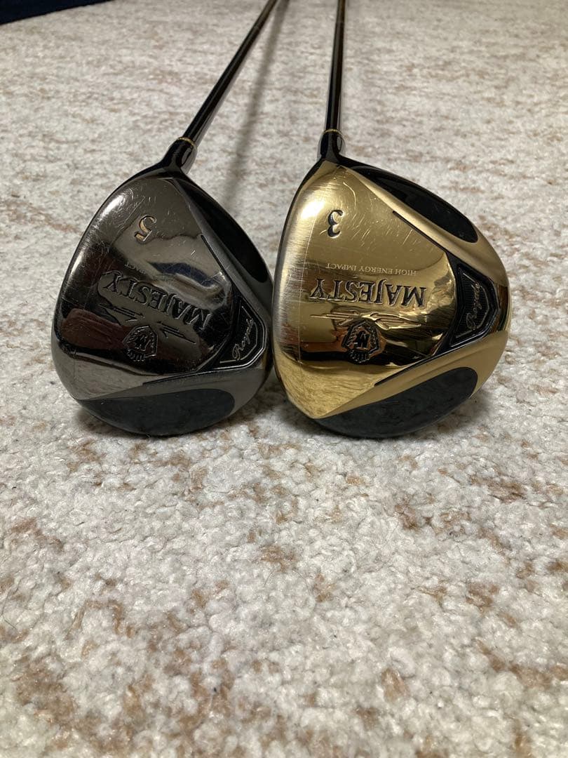 MAJESTY 3番+5番ウッド ゴールド/ブラック