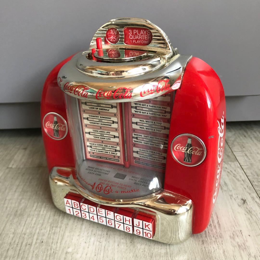 アメリカUSAビンテージコカコーラジュークボックス型バンク貯金箱1996
