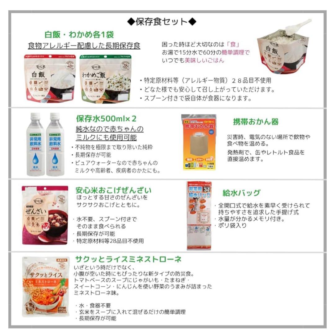 非常用持ち出しセット 32L バックパック