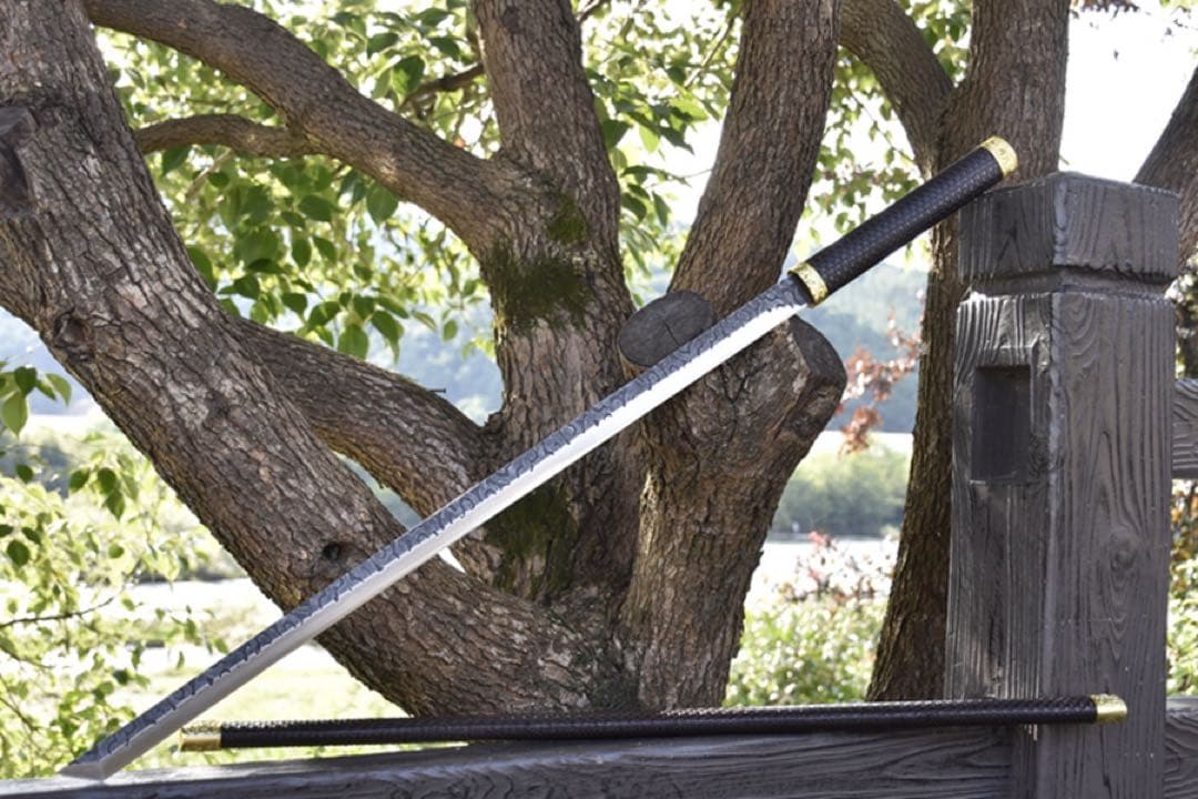 雲牡丹唐直刀 刀装具 模擬刀 日本刀 模造刀 武具