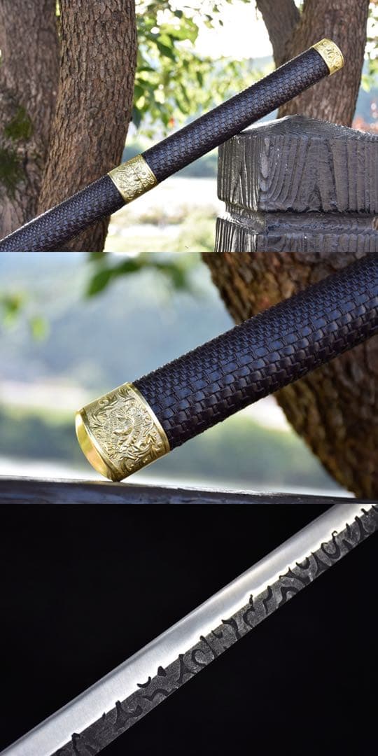 雲牡丹唐直刀 刀装具 模擬刀 日本刀 模造刀 武具