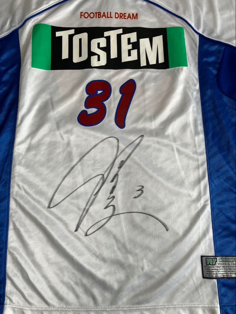 99年　鹿島アントラーズ　秋田選手サイン入りユニホーム