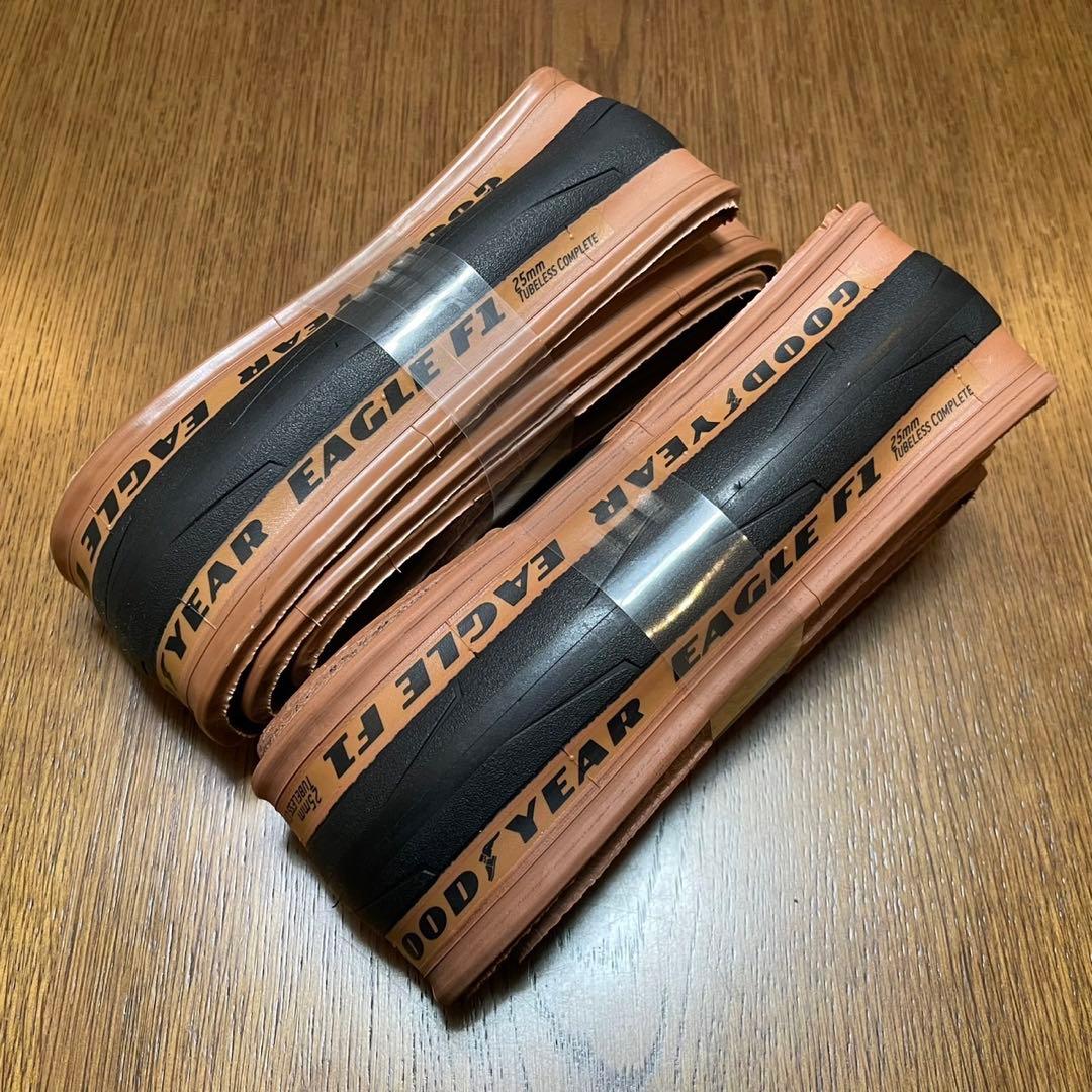 GOODYEAR　EAGLE F1　チューブレス　700×25c　TAN