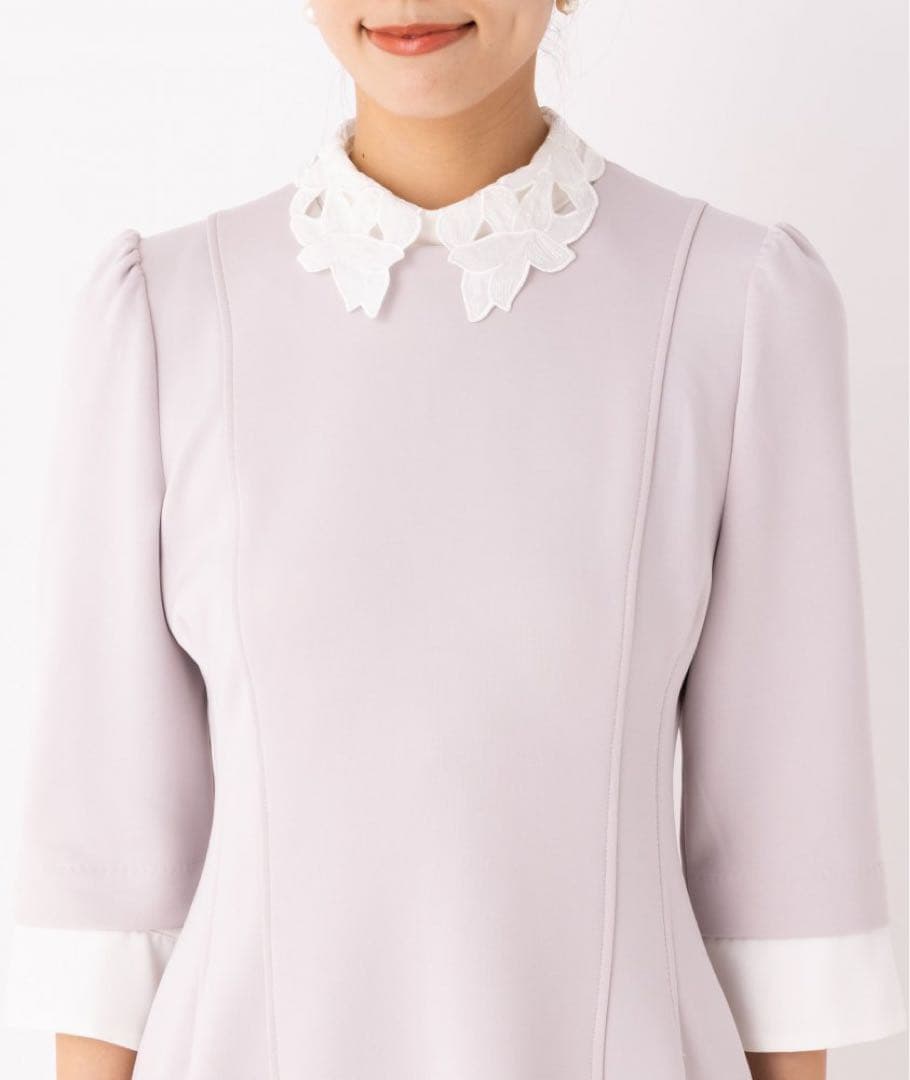 【美品】CELFORD 襟付きAラインワンピース