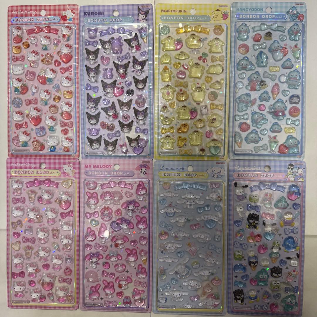 サンリオ ボンボンドロップシール 第2弾 8枚セット