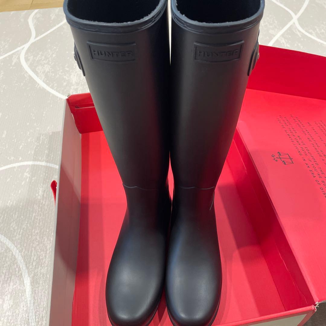 HUNTER ブラック ロングブーツ オリジナル