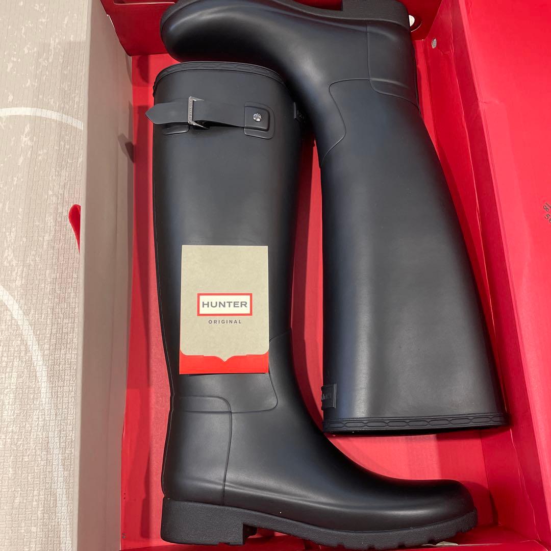 HUNTER ブラック ロングブーツ オリジナル