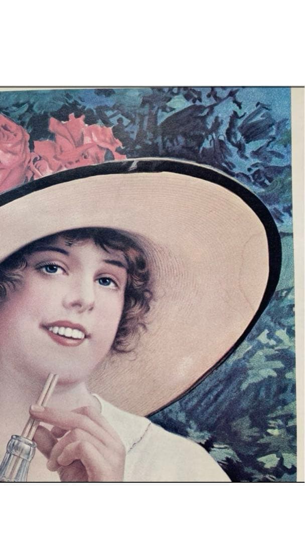 レア♦️コカコーラ♦️非売品 アンティーク ポスター♦️サマーガール♦️インテリアに