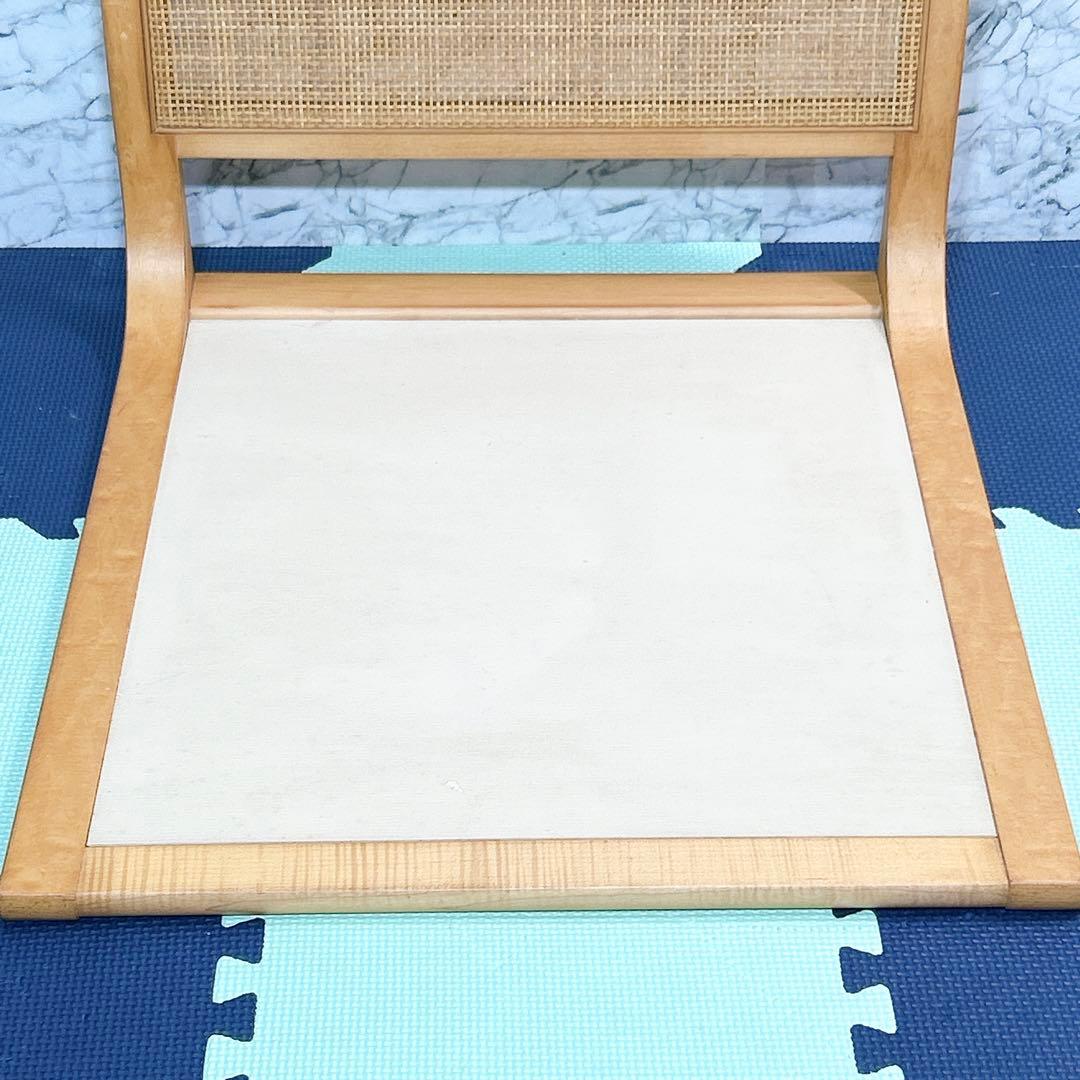 TENDO 天童木工 メープル材 座椅子 5559MP 4脚セット 原好輝 籐