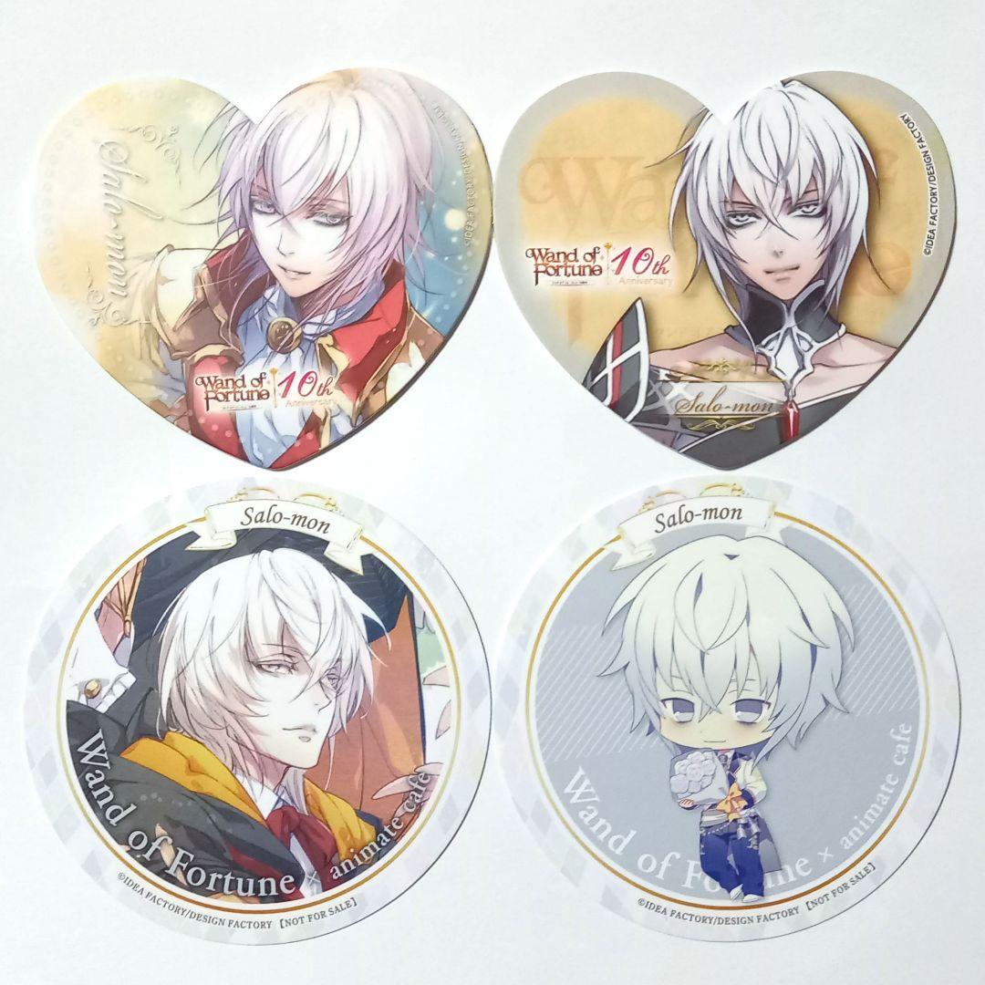 ワンド ソロ クレパラ アニメイトカフェ コースター 4種セット