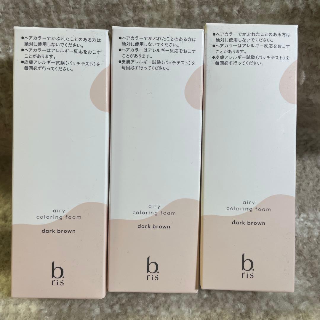 b.ris エアリーカラーリングフォーム ダークブラウン 80g ３本