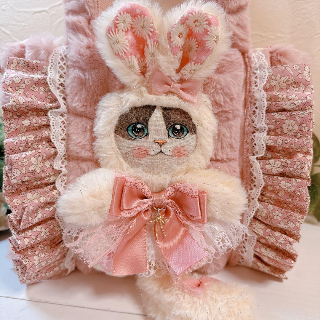 ☆*☆様 コヤンイサムチョン♡うさぎミルクちゃんダイヤカットファー＆インド刺繍ト