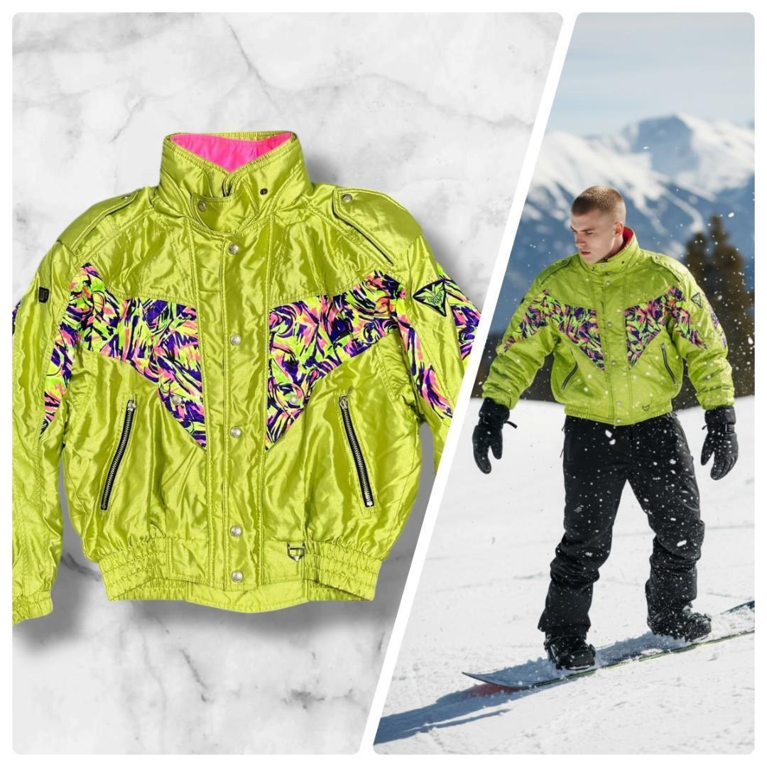 デサント 希少 XO スキーウェア ジャケット 派手柄 90s ヴィンテージ