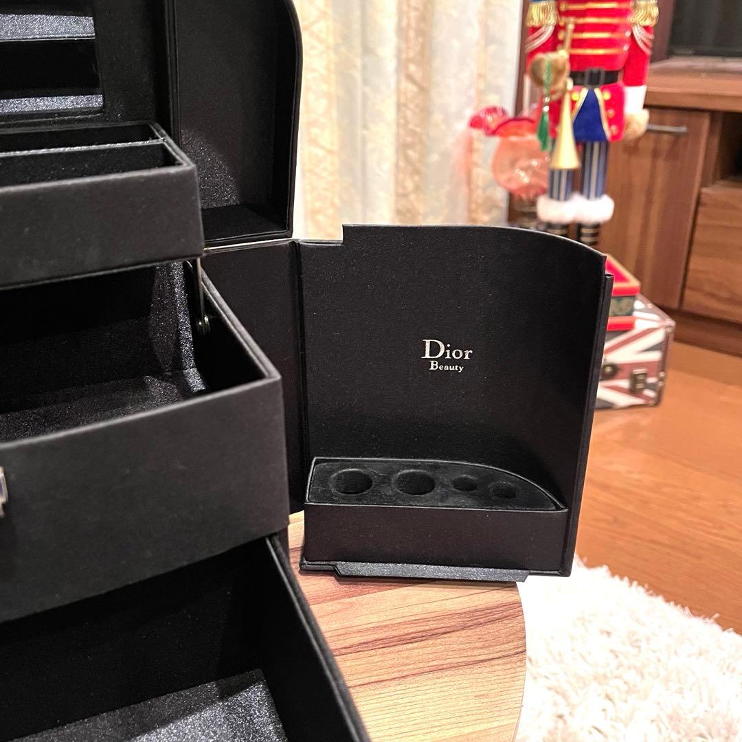 ✨希少✨美品✨Dior ディオール メイクボックス 3段 ミラー付 ブラック色