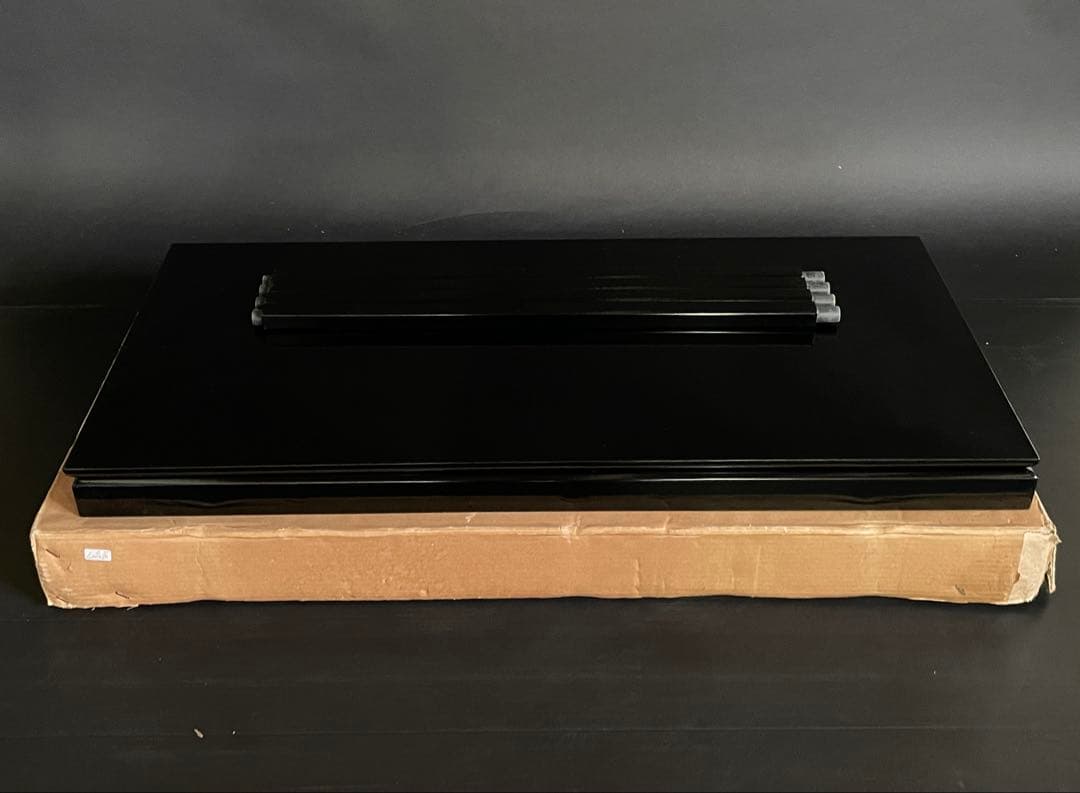 「母」 真台子 大棚 真塗 台子 組立式 紙箱 茶道具 （Fう）