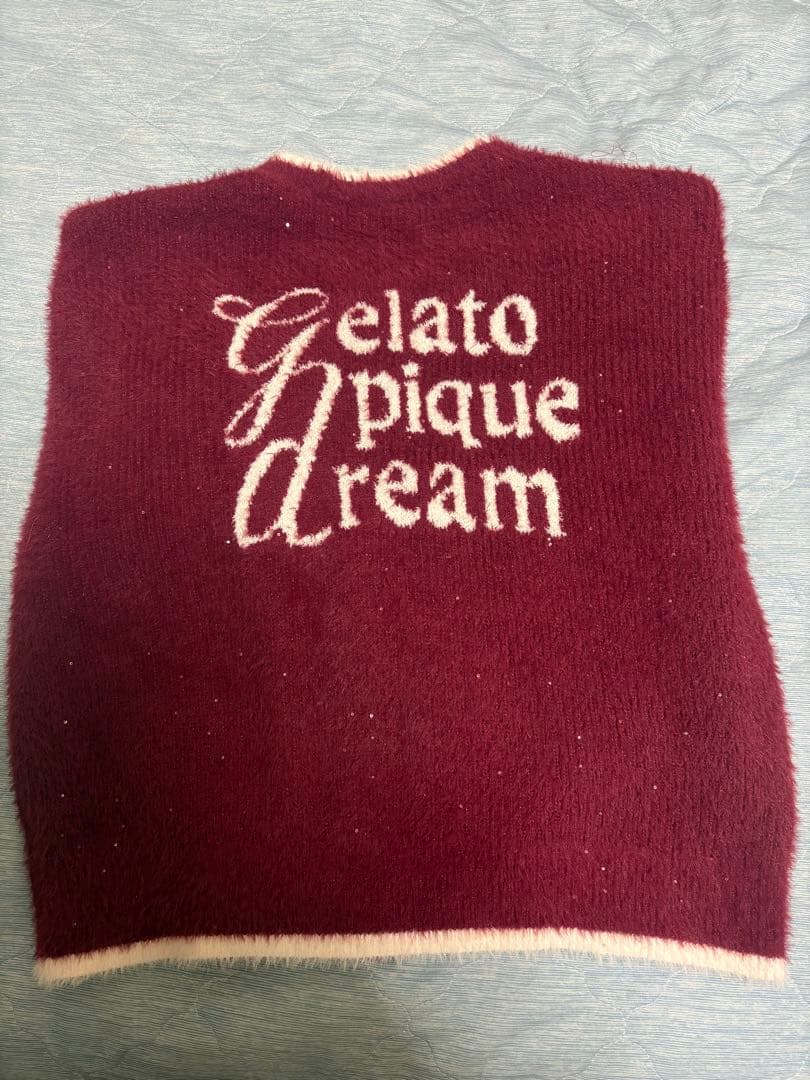 Gelato Pique ラメフェザーカーディガン