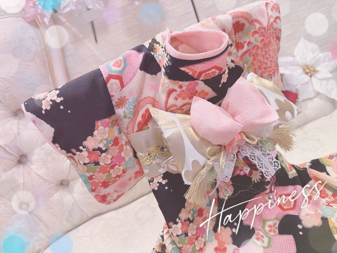 B465.pon2pan2☆犬オーダー3ウェイお着物☆犬お着物