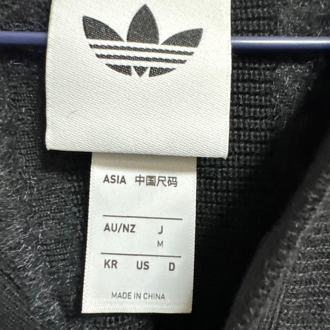 adidas PREMIUM KNITTED JERSEY ブラック ポロニット