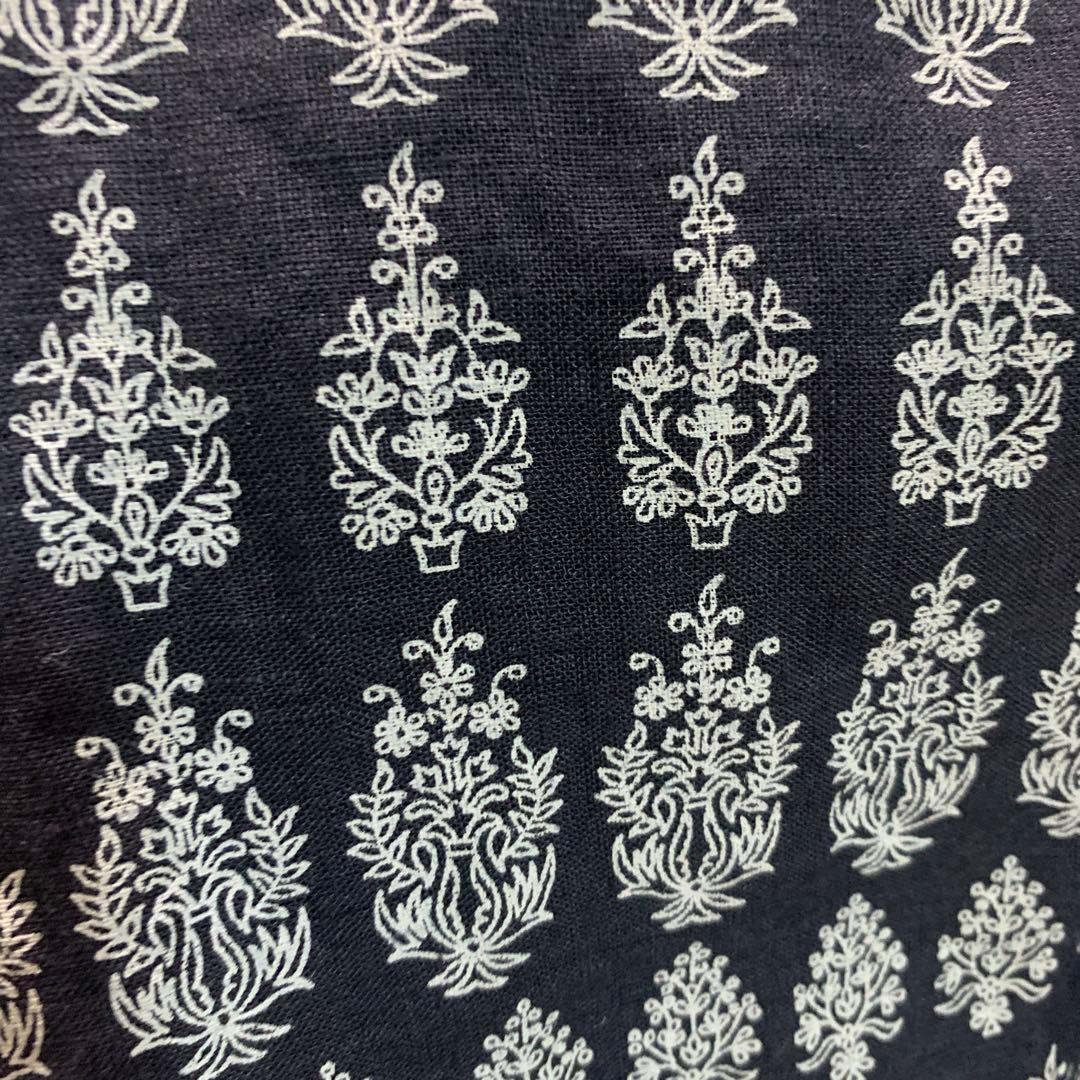 メゾンドソイル リネン ピンタックガウチョパンツ