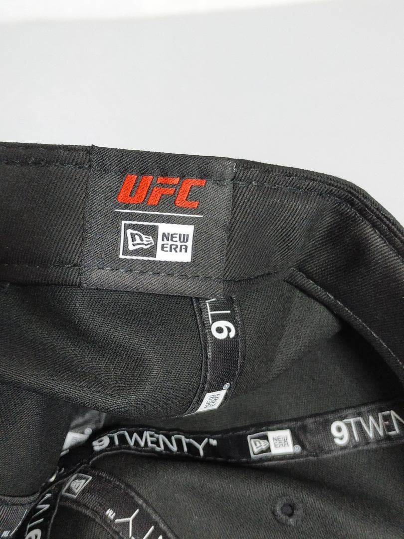 ニューエラ×UFC　9TWENTY　ブラックボディ＆レッドロゴ　残1点