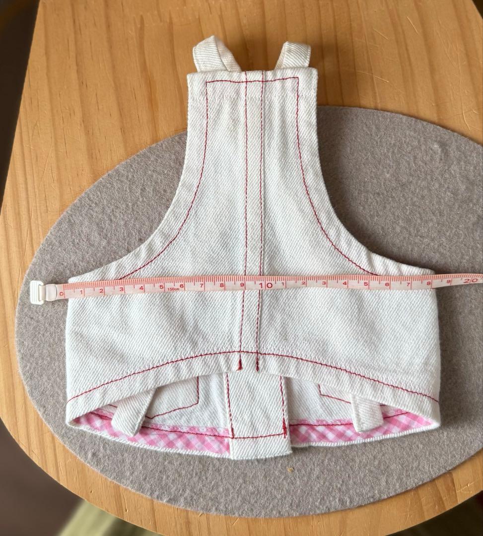 犬服 ギンガムワンピとエプロン