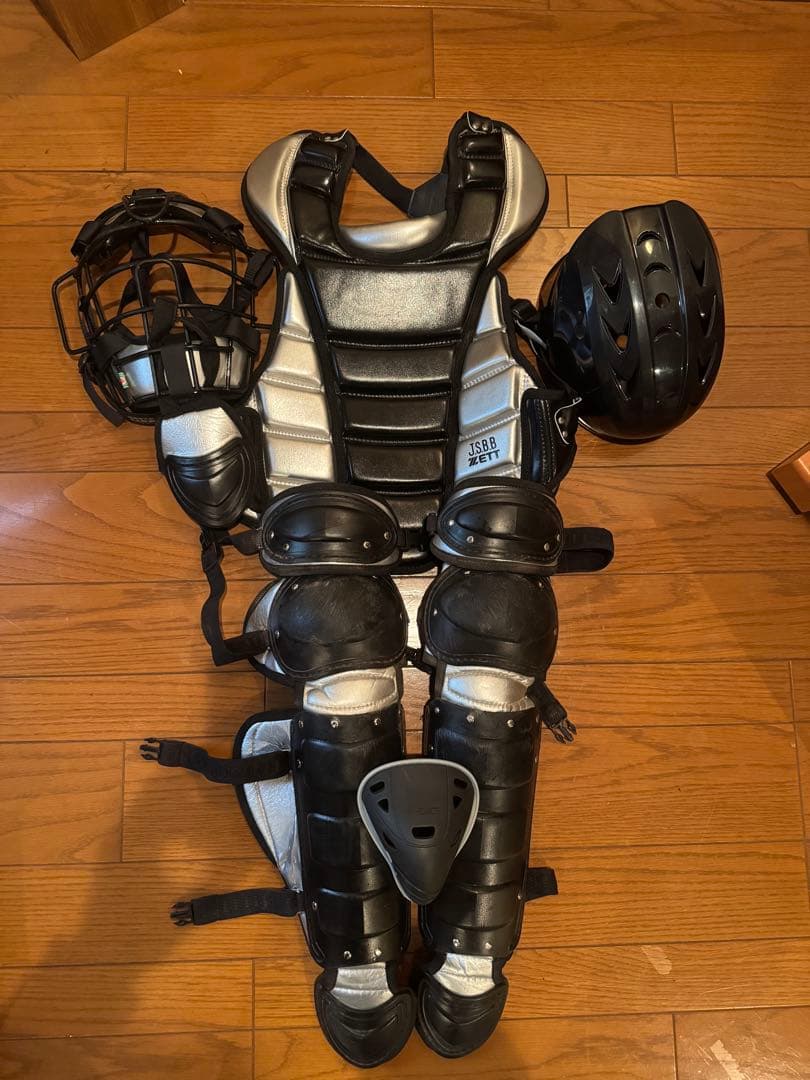 ZETT JSBB キャッチャー防具 ヘルメット付き　軟式