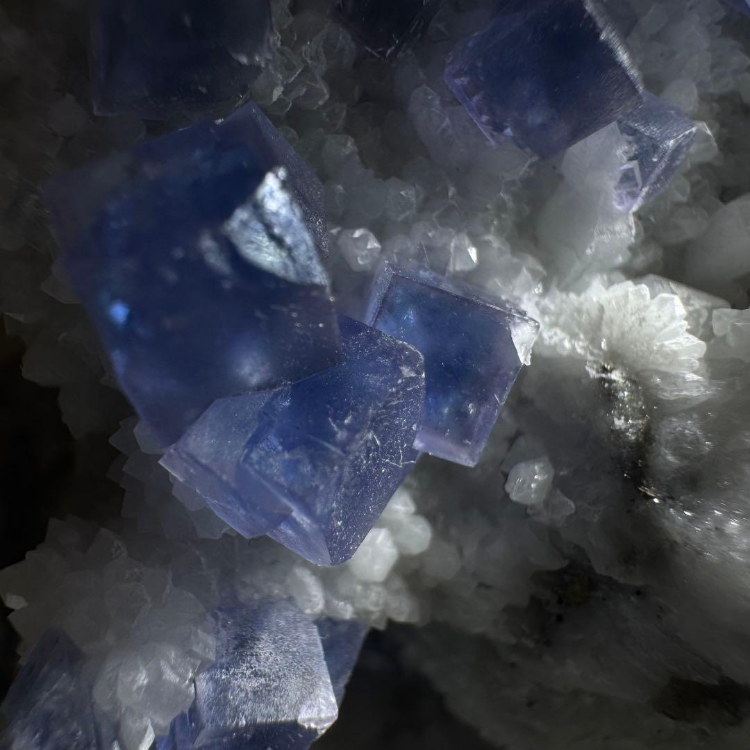 【D293】レア☆ブルー満天星 フローライト ヤオガンシャン 原石 鉱物 標本