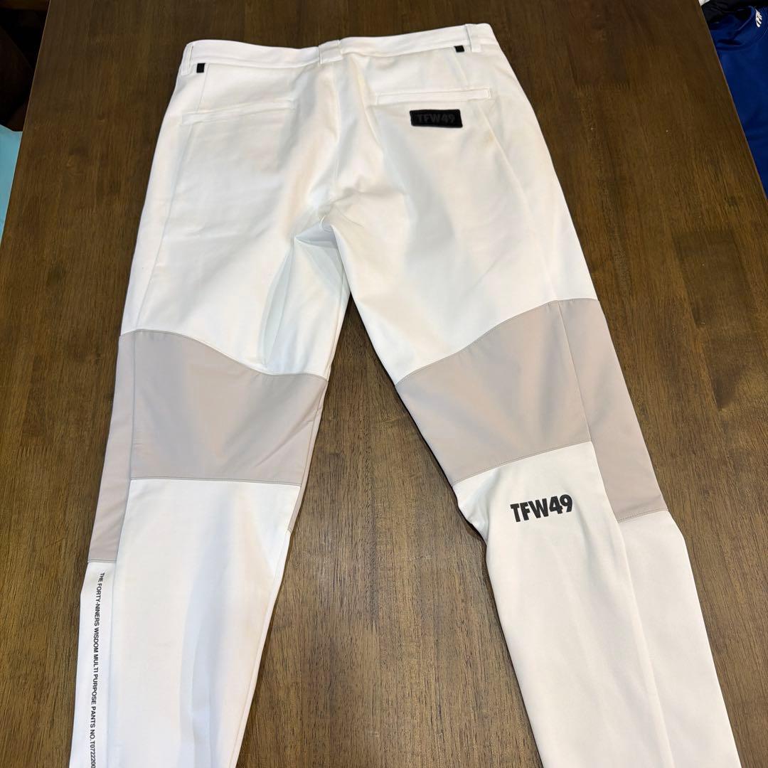 TFW49 スリムフィットパンツ ホワイト/グレー