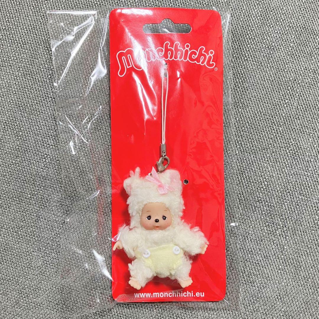 モンチッチ EU海外限定 ベビチッチ チャム ひつじ 羊 ストラップキーホルダー