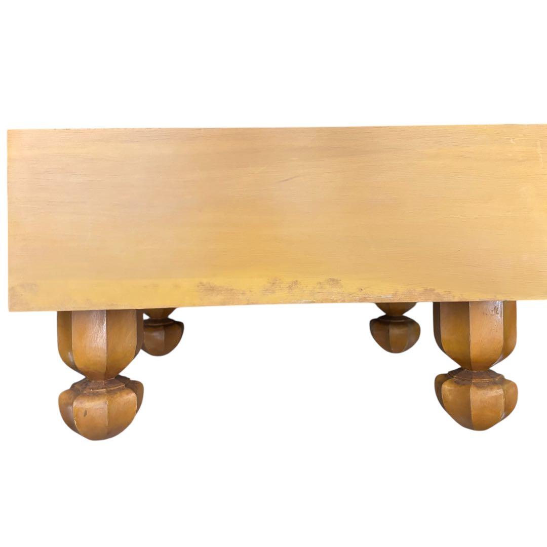 蛤碁石＆那智黒／ガラス碁石セット 脚付き碁盤＋碁笥4個　天地柾　一式まとめ売り