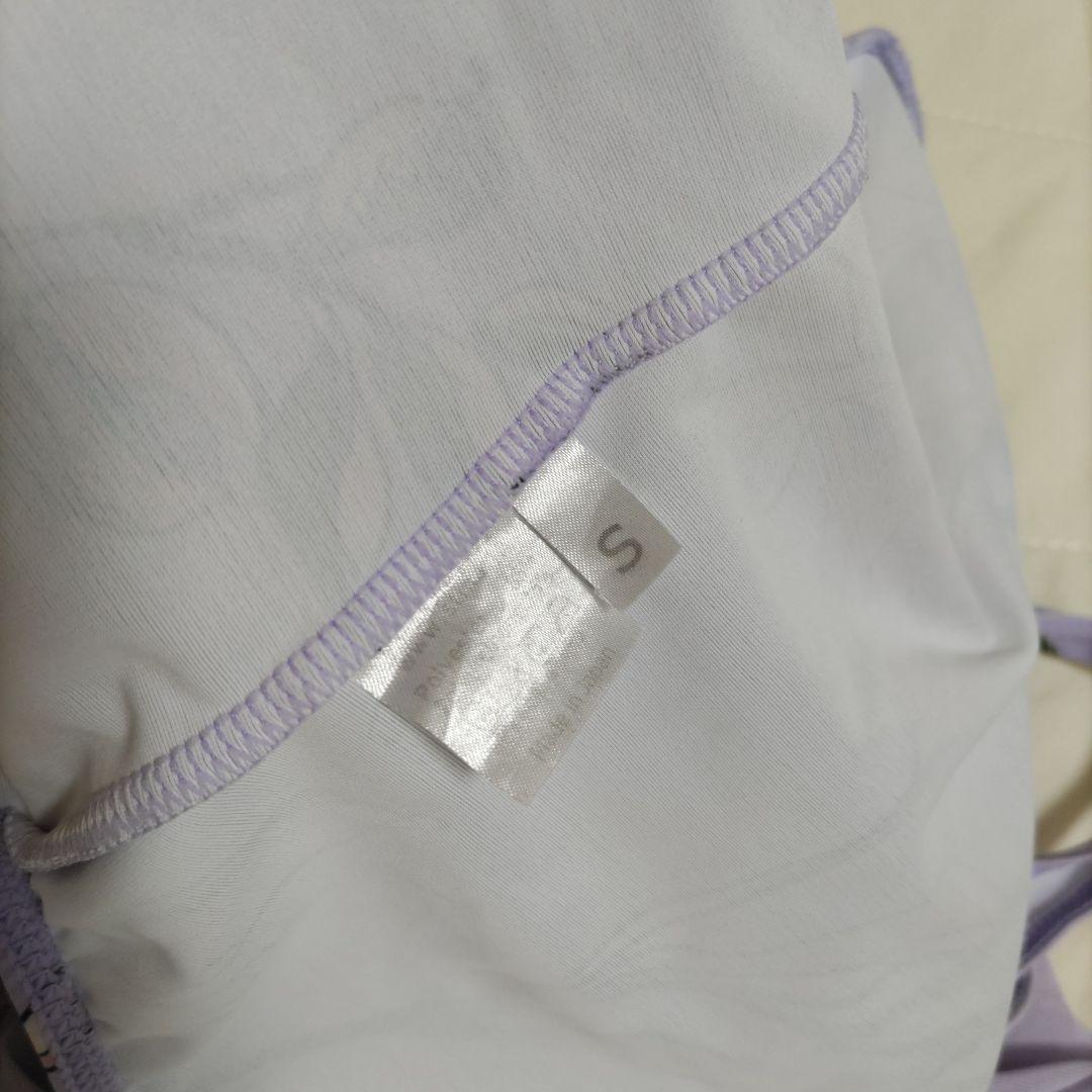 stina 花柄 長袖レオタード ラベンダー