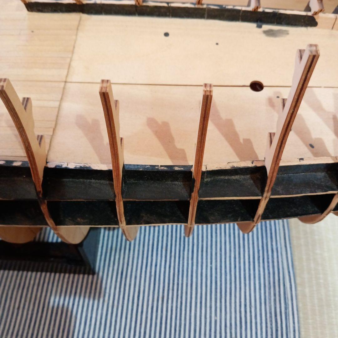 デアゴスティーニ①　週刊　HMSゥ゙ィクトリーを作る　victory 船本体