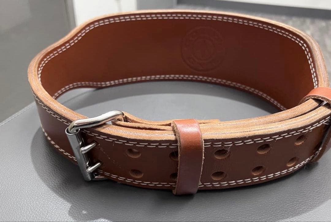 GOLD'S GYM レザーパワーベルト Lサイズ