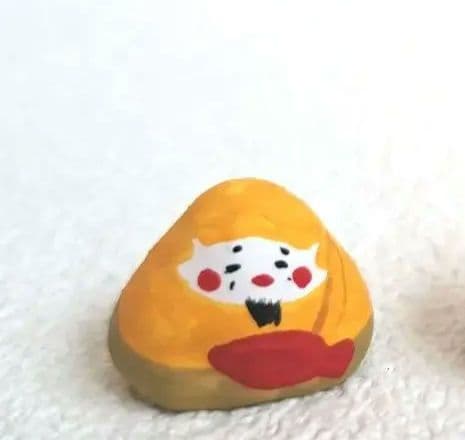 張子　アート大福　えびすさまとだいこくさま　横幅約2センチ