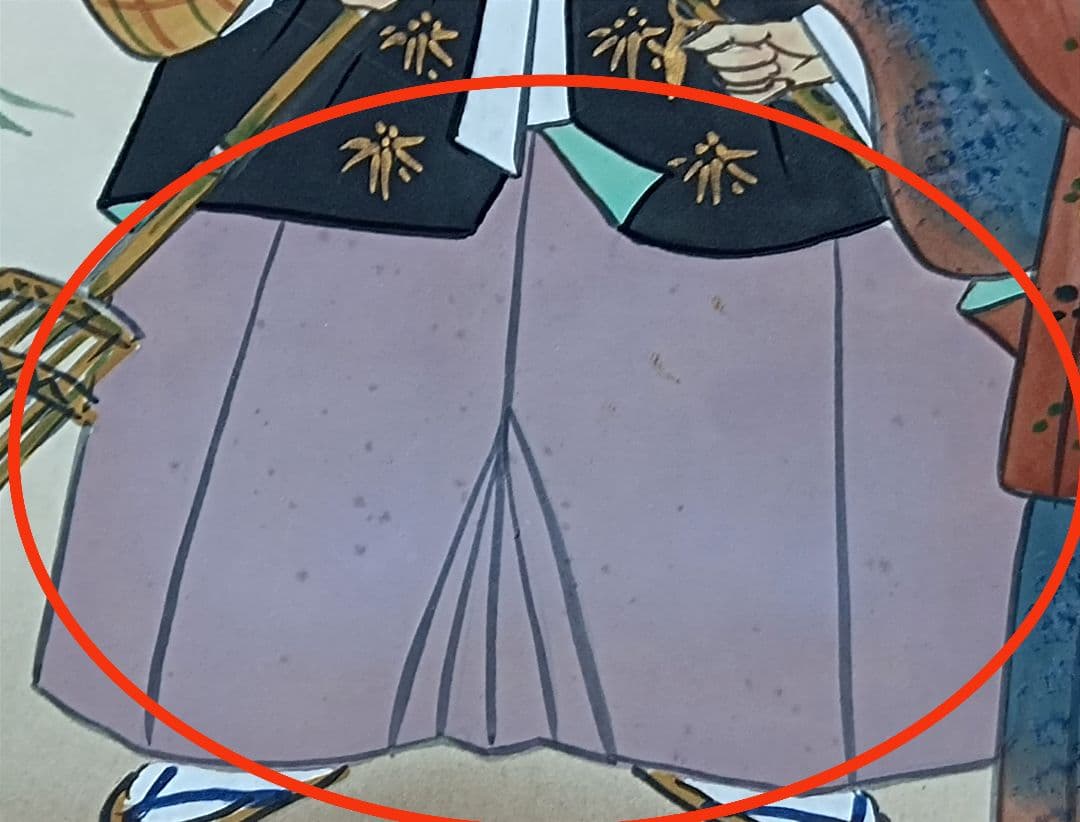 ・掛軸　真作肉筆　芳園作　高砂掛軸　縁起物