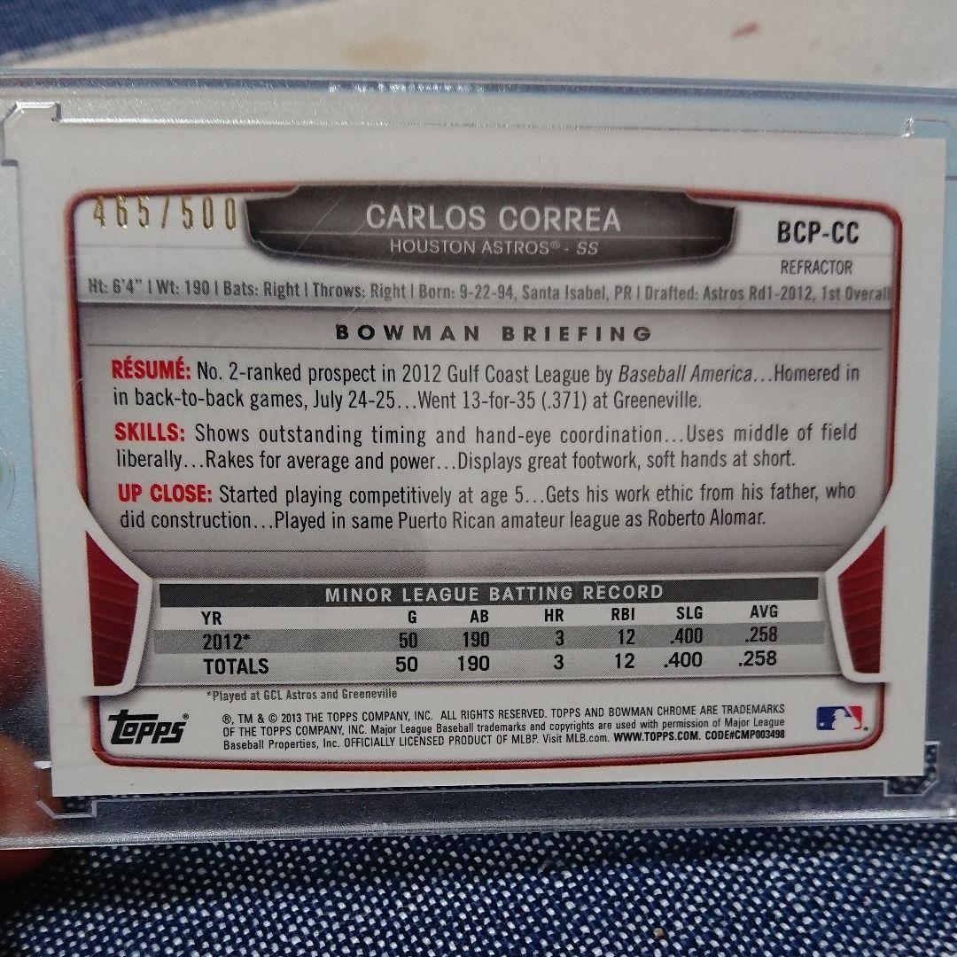 その他 CARLOS CORREA bowman refractor auto