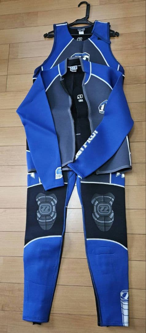 ウェットスーツセット（ジャケット、ロングジョン）XL ジェットパイロット