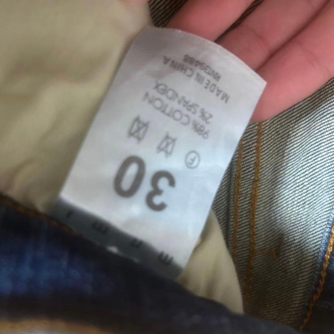 K　mnmlスキニーダメージパンツ 30