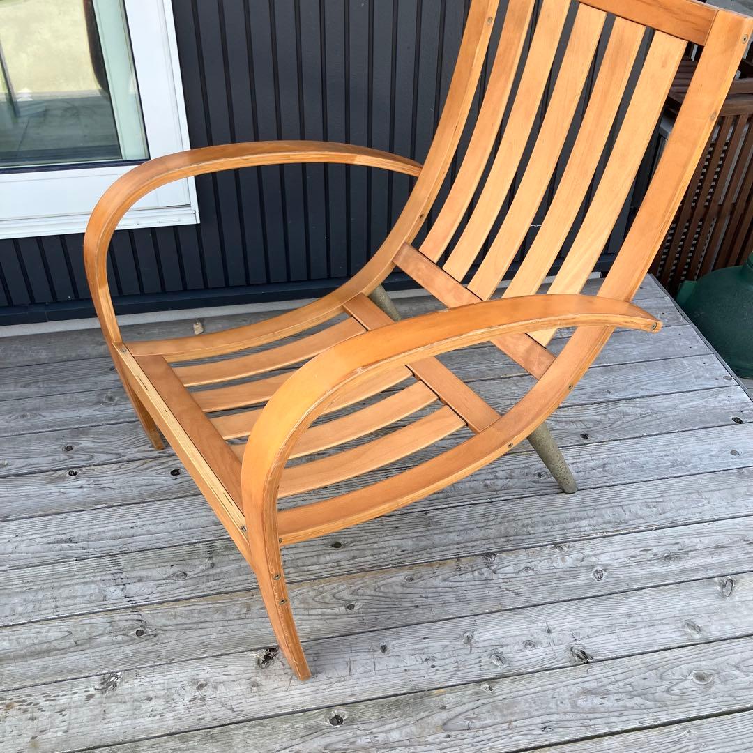 ミッドセンチュリー プライウッド アームチェア 一人掛けソファー ベントウッド