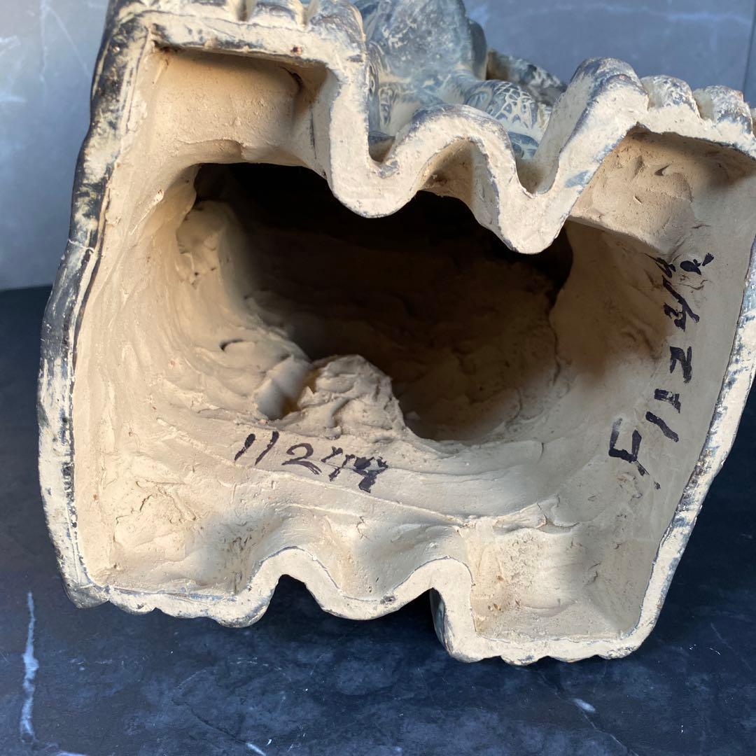 高36cm アステカ神話の地母神コアトリクエの像　インテリア　メキシコ工芸品